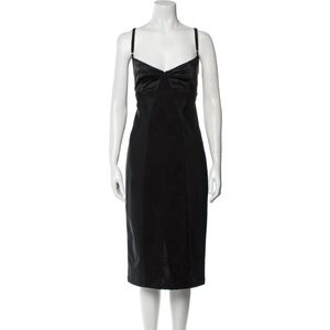 Vintage D&G black lace paneled dress